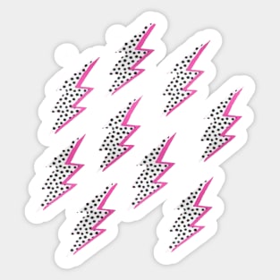 lightning bolt pack spotted Sticker